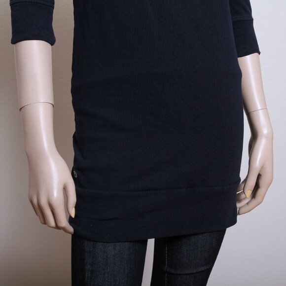 Lacoste 3/4 Sleeve Crew Neck Cotton Pullover Blue Women Size XS - Picture 5 of 10